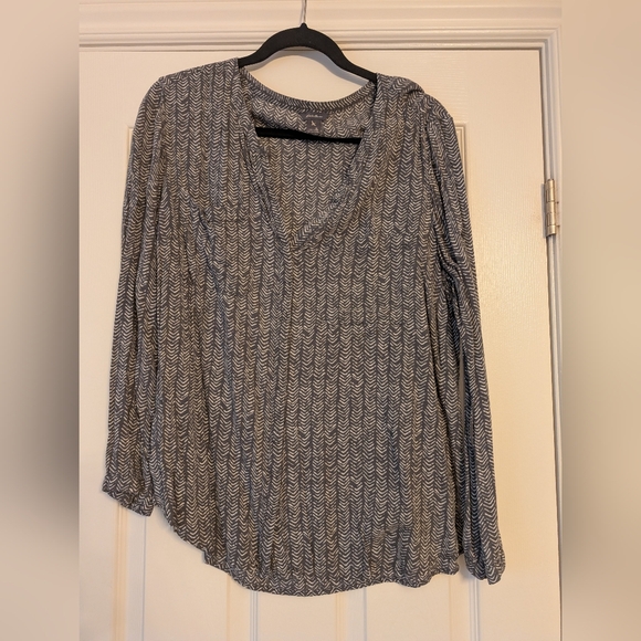 Eddie Bauer Tops - Gray Patterned Women's Top